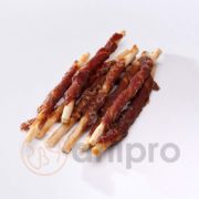 Anipro Real Meat - Лакомство за кучета, солети от телешка кожа обвити с патешко месо 12 см - 1 кг 1